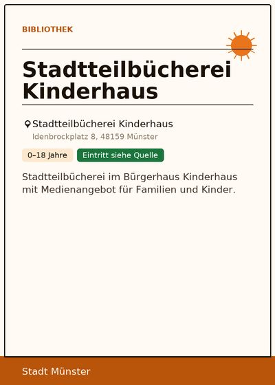 Stadtteilbücherei Kinderhaus