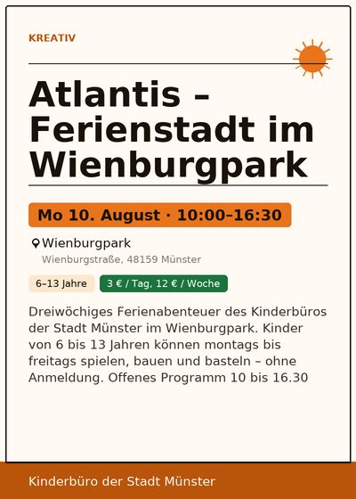 Atlantis – Ferienstadt im Wienburgpark