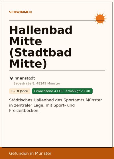 Hallenbad Mitte (Stadtbad Mitte)