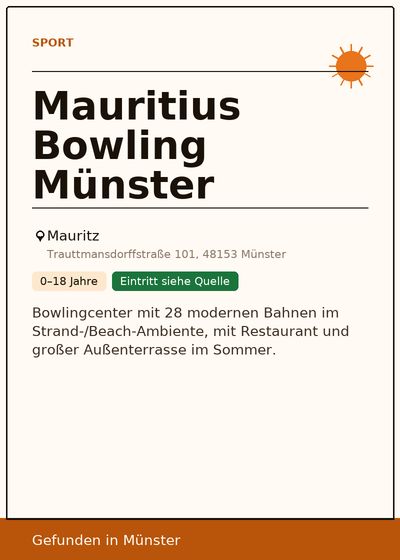 Mauritius Bowling Münster