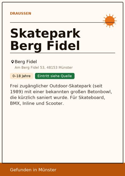 Skatepark Berg Fidel