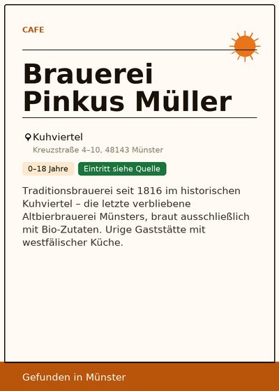 Brauerei Pinkus Müller