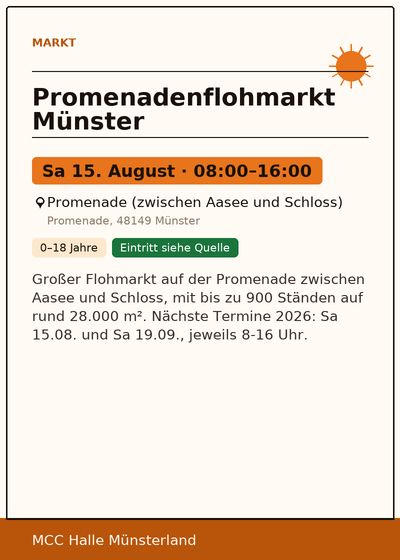 Promenadenflohmarkt Münster