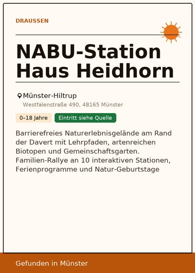 NABU-Station Haus Heidhorn